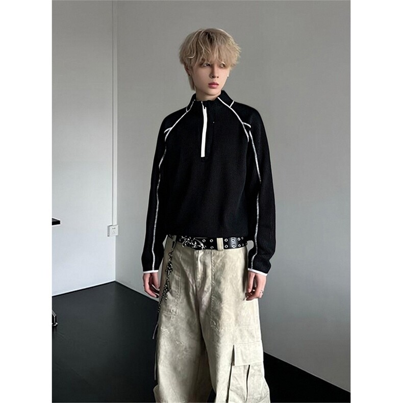 春季哈苏线撞色长袖T恤户外正肩内搭上袖卫衣男C64163-TP4588,男装T恤,电商A102