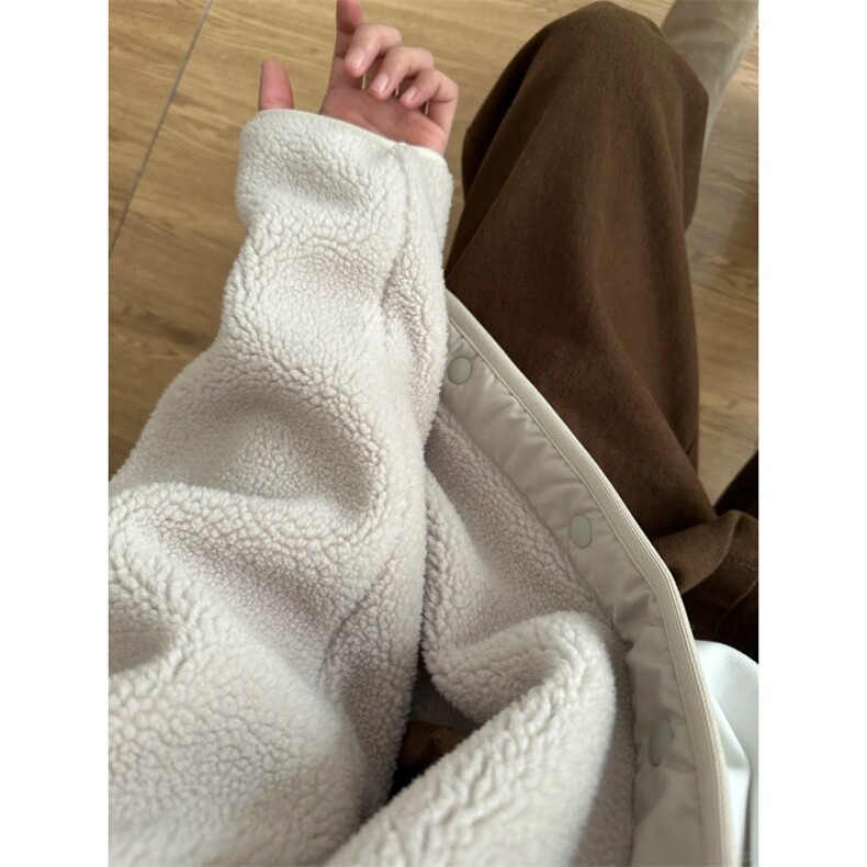 无领摇粒绒外套GS03-P85成分100聚酯纤维,女装短外套,星座1302