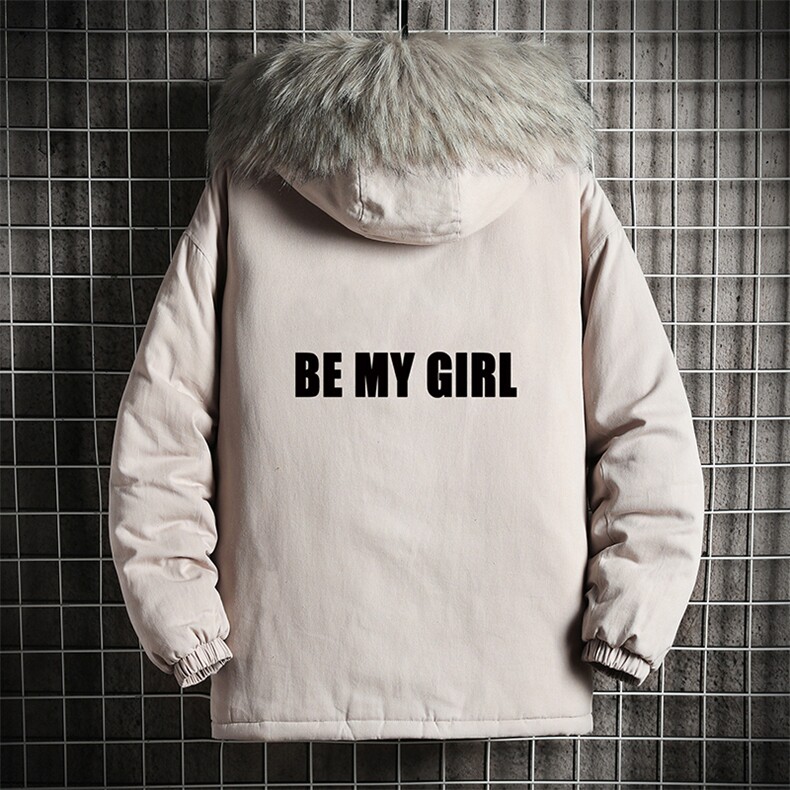 MM48004-P130冬季大毛领衣男士大码加厚袄男服网格挂拍,男装棉衣,电商A040A