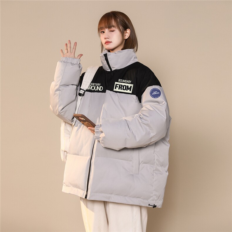 中性风新款秋季时尚百搭宽松加厚立领棉服外套MY269特批85控138,男装棉衣,A247A