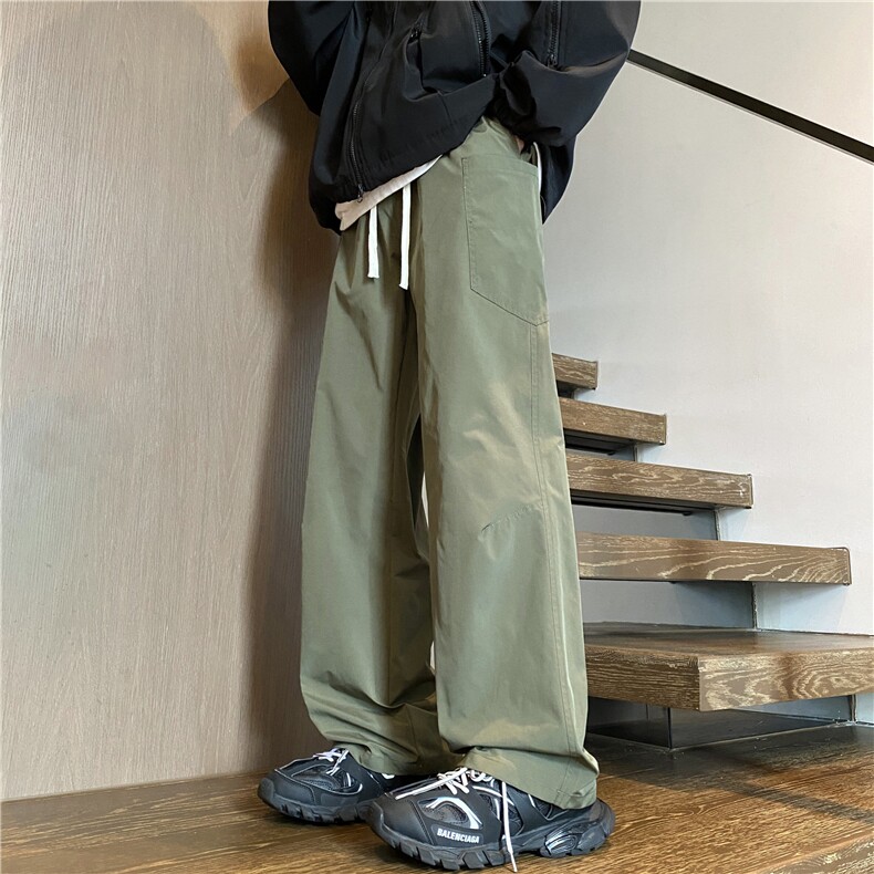 抖音品质秋季新款潮流插袋户外宽松冲锋裤B315-K803-特p25控49,男装休闲裤,电商B315