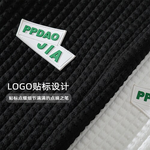 2023夏季新款休闲华夫格贴标运动男百搭宽松五分短裤DK28853-P40图片