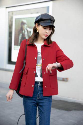 春装新款：空气层面料休闲外套M、乚、XL、XXL，女装，拉思维加丝