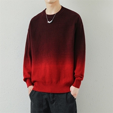 秋冬潮牌渐变色吊染针织毛线衫MY2120P65，男装针织衫/毛衣，星座914