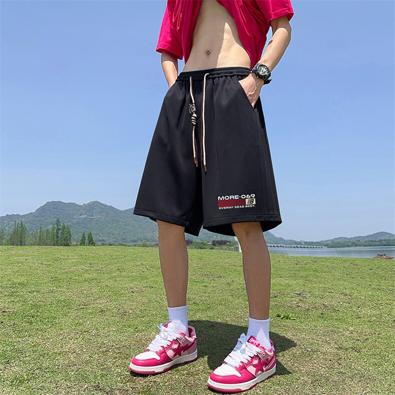 已注册直播抖音得物品质运动男中裤五分休闲短裤K388P35控48,男装牛仔裤,电商C408(原B339-1)