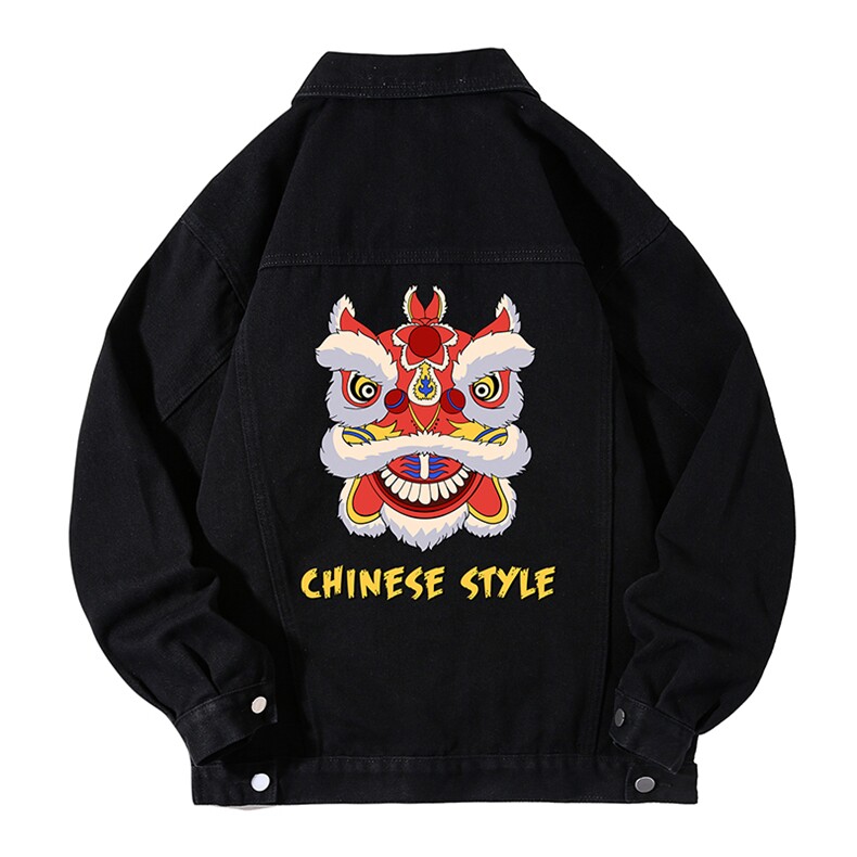牛仔夹克男大码牛仔外套男茄克NJ77185-P60加绒款-P75,男装夹克,电商A040A