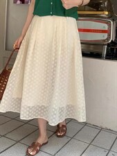 定制钩花半裙～，女装半身裙，DAP