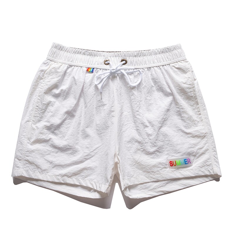 现货三分短裤外穿带内衬100锦纶速干可下水温泉度假休闲家居跑步，男装牛仔裤，电商A105