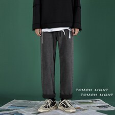 主推新款港风青春潮流舒适宽松牛仔裤X715NZ012批40，男装牛仔裤，星座715