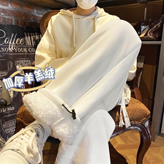 华夫格裤子冬季加绒潮牌休闲阔腿运动长裤B315-K5431J-P55控68，女装休闲裤，电商B315