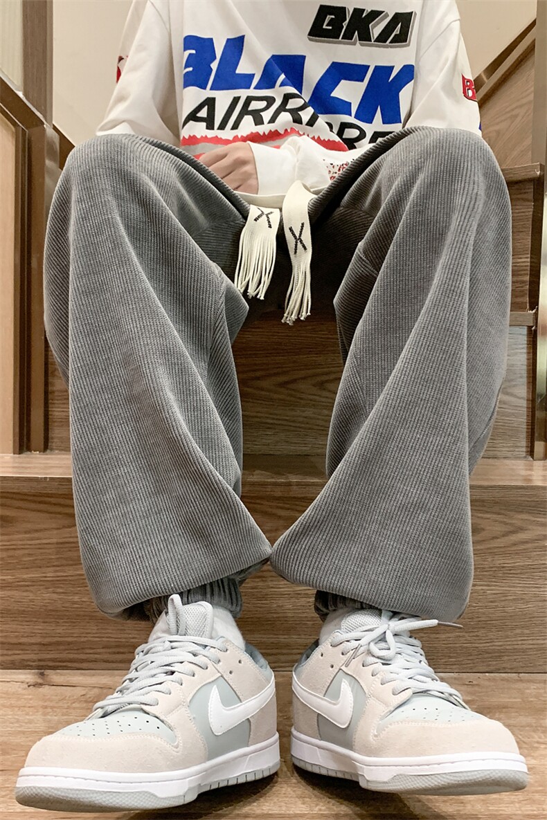 秋季新款休闲裤男束脚裤宽松D329-QM532-P50-控68,男装休闲裤,电商D329