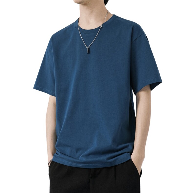 夏季新款男士纯棉宽松圆领休闲短袖T恤XZ310B-3T2001-P20,男装T恤,星座313B-2