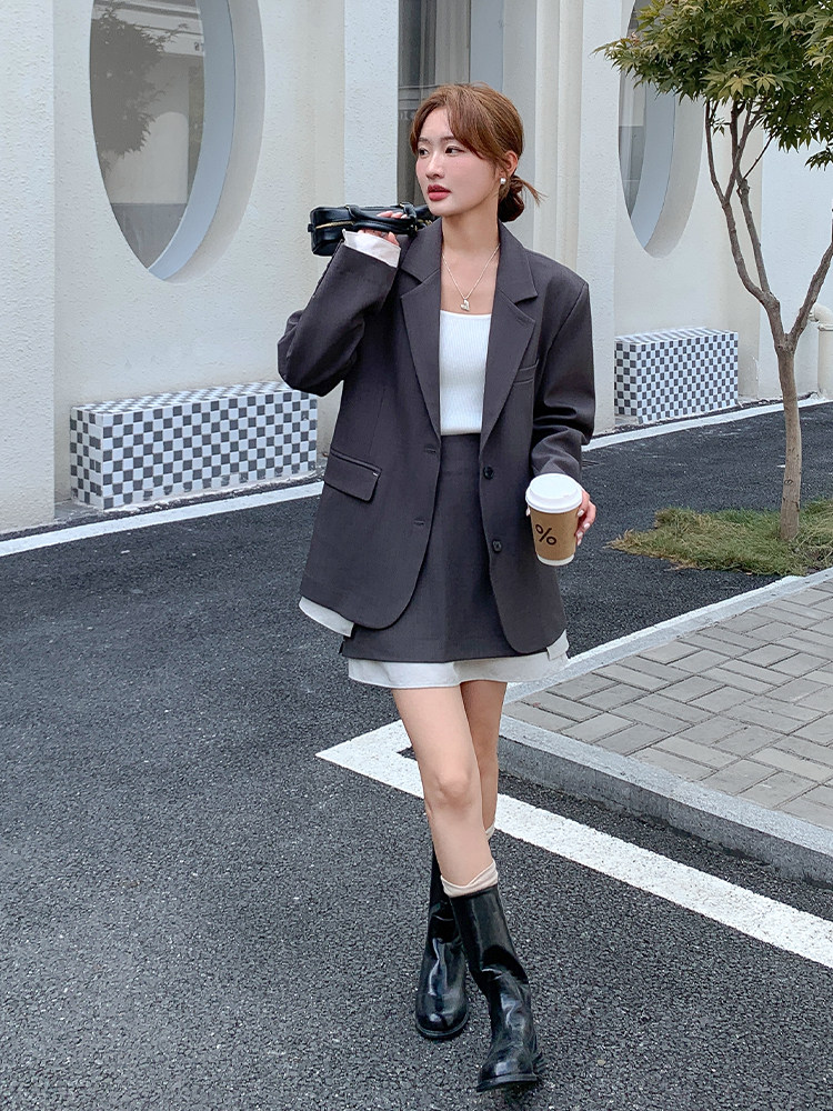 新款现货！高级感百搭气质西装套装6852-P175-K268,女装套装/套裙,2D034