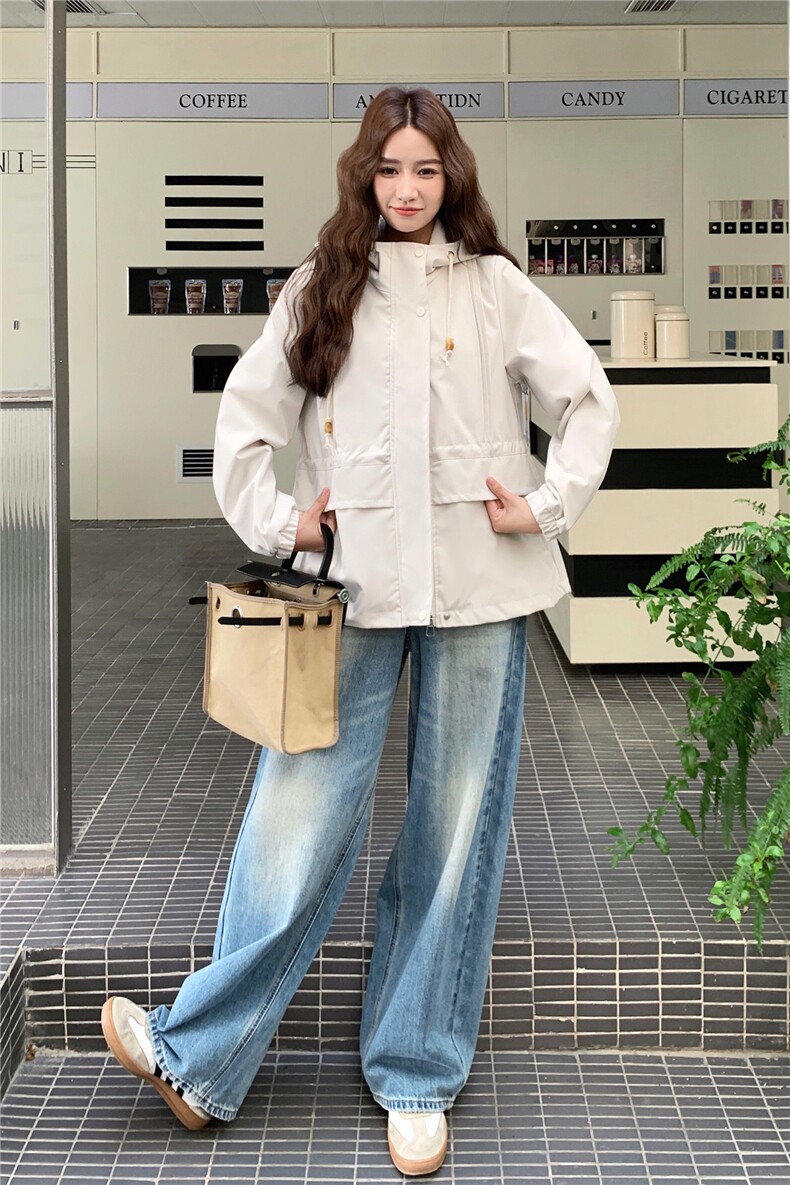 现货现货！！2025女装秋季新款休闲时尚风衣外套2553-P140-K210,女装短外套,2C306