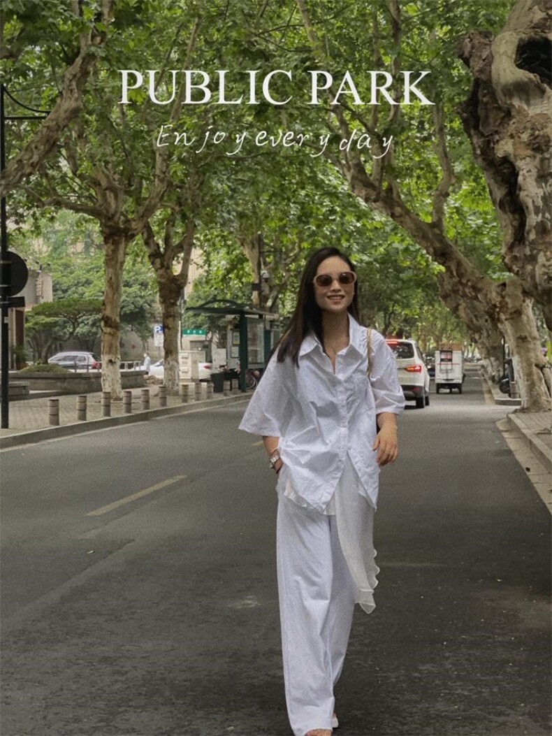 日系躺平熊猫衬衣，其它，是爱 SHI AN