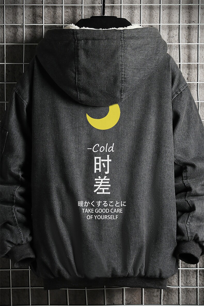NM53047-P140牛仔外套男大码加厚加绒棉衣男羊羔毛棉服男,男装棉衣,电商A040A