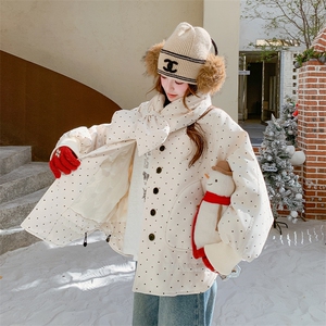 数据 现货 带围脖波点羽绒派克服2C277-9530-P270-K398图片