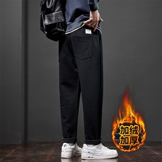 特批宽松直筒休闲裤男士新款秋冬季加厚百搭长裤J830-P40/加绒P50，男装卫衣，星座509