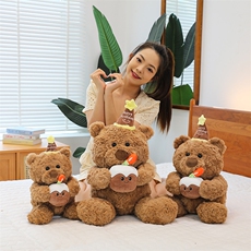 欧萌玩具 蛋糕小熊