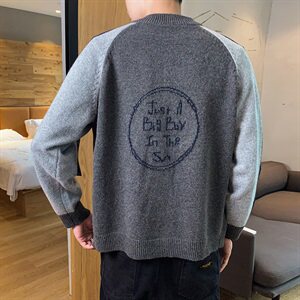 秋冬季外套男潮流韩版毛衣外穿针织衫秋装开衫上衣男装DS842T图片