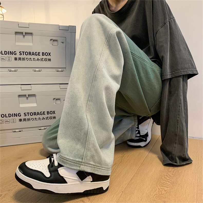 2023夏季百搭潮流休闲裤子新款设计感渐变色牛仔裤K4322-P50,男装牛仔裤,星座512-3
