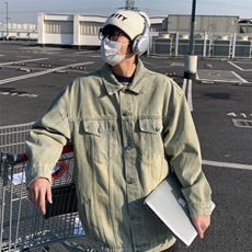 2025新款牛仔外套男痞帅高街潮牌宽松百搭休闲夹克秋季JK1030-P68，男装工装外套，星座1103-3