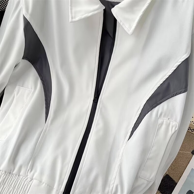 秋美式个性拼色痞帅休闲夹克男外套短款垫肩青少年上衣潮A114/P64,男装夹克,星座506