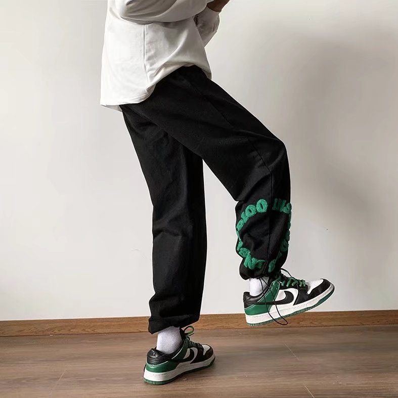男春夏新款毛巾绣休闲裤A666P33,男装休闲裤,星座1116-2