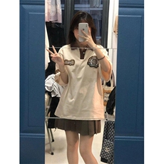 polo衫短袖t恤夏季美式复古痞帅百搭重磅半袖体恤衣服TW02，男装Polo衫，星座1116A（原606A-3）