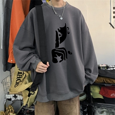 特P25控48秋冬新款男士圆领卫衣宽松休闲日常百搭上衣WQ2427，男装卫衣，电商B370