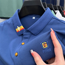 polo衫男士短袖新款商务休闲男装衣服翻领t恤男夏季薄款舒适半袖，男装T恤，电商B212（原钱塘6029）