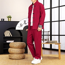 风套装盘扣男套装，男装休闲套装，星座1206（原A206）