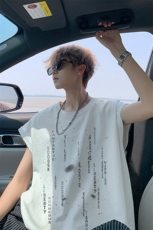 夏季新款外景日系大码宽松背心男潮牌运动坎肩无袖T恤BX00513/P25，男装背心/马甲，电商B316