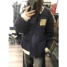 织带撞色宽松百搭棉衣ZM094-P105，男装棉衣，星座313A(原308A-2)