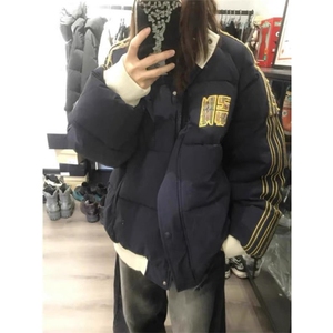 织带撞色宽松百搭棉衣ZM094-P105图片