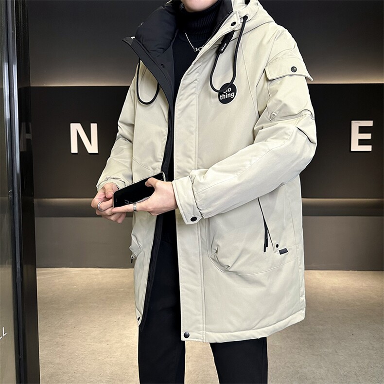 L-5XL8877-P275控券后368标50绒中长款连帽羽绒服男，男装羽绒服，电商B321-1