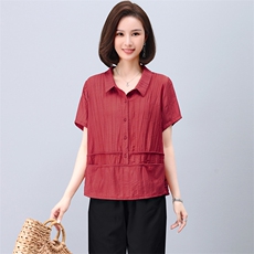 2023夏装新款时尚潮流简约休闲气质衬衫女士上衣，女装衬衫，阿丹