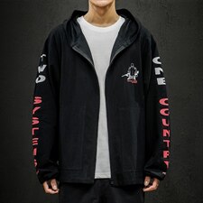 【】A003-HJ5071-P65春装新款连帽夹克外套黑墙，男装夹克，电商A003