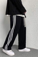 新款男百搭设计感加绒港风休闲裤K186H-常规P35加绒P50控78，男装休闲裤，星座717