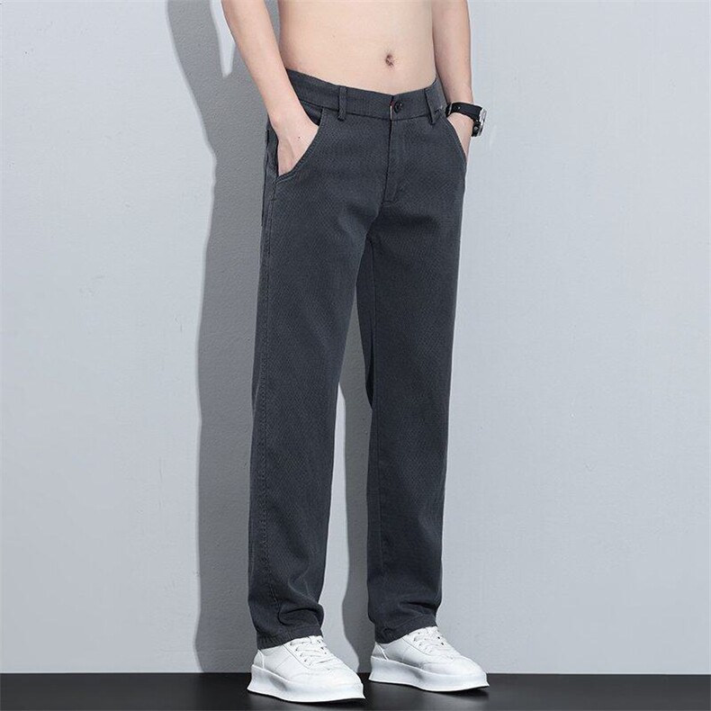 休闲裤男春夏季2026新款莱赛尔天丝男士裤子春季宽松直筒裤Y8102,男装休闲裤,星座224-1