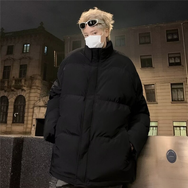 棉服男冬季美式复古连帽棉衣外套加绒加厚连帽棉袄潮丝棉M223/P98,男装棉衣,星座506