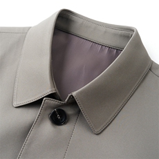 GDN-A8790春秋新款男士风衣翻领商务领导服男装纯色外套，男装风衣，电商B360