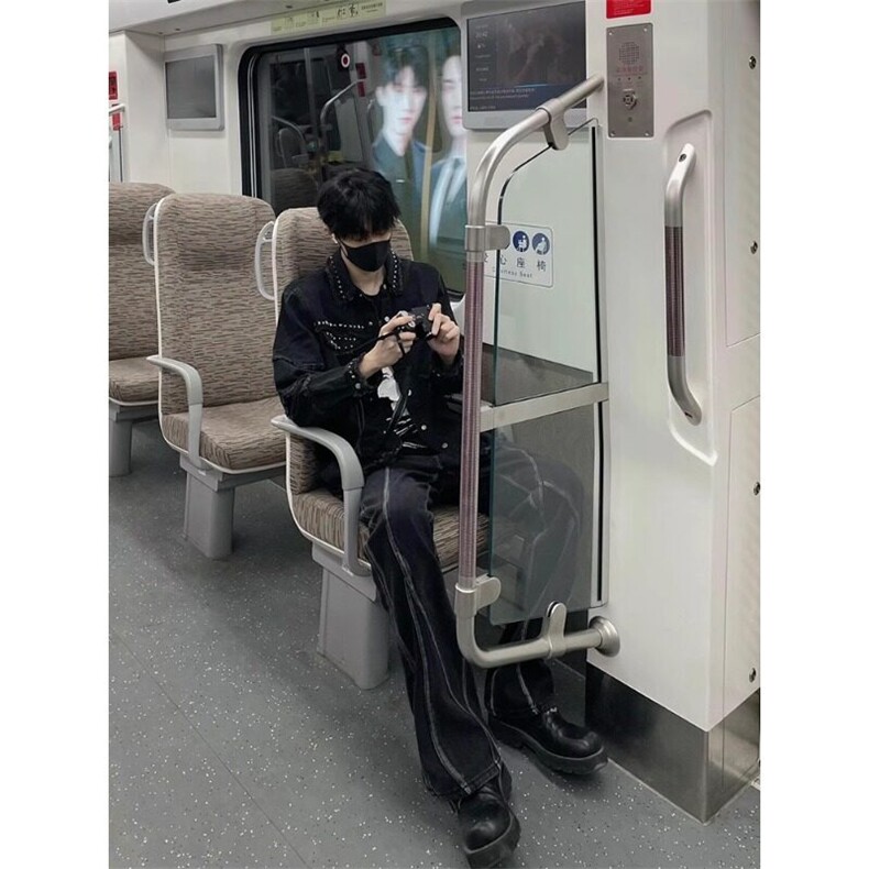 [有货]铆钉毛边牛仔外套痞帅翻领夹克休闲上衣JK205特P58,男装夹克,星座908-1