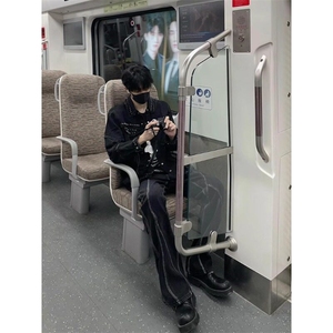 [有货]铆钉毛边牛仔外套痞帅翻领夹克休闲上衣 JK205 特P58图片