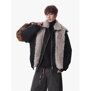 主推冬季假两件座山雕加厚外套潮加厚棉衣XZ102B-1M816-P145图片