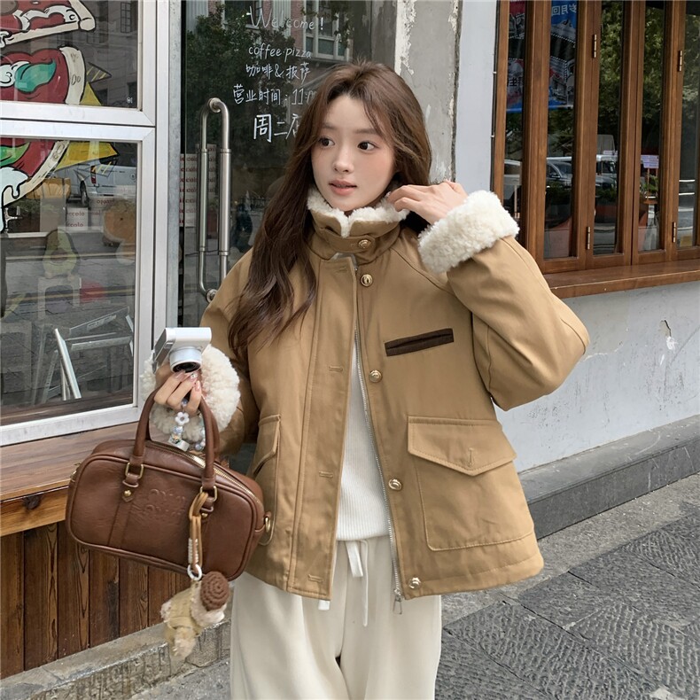 冬装新款羽绒服短外套2C092-9931-P245-K368,女装羽绒服,2C092
