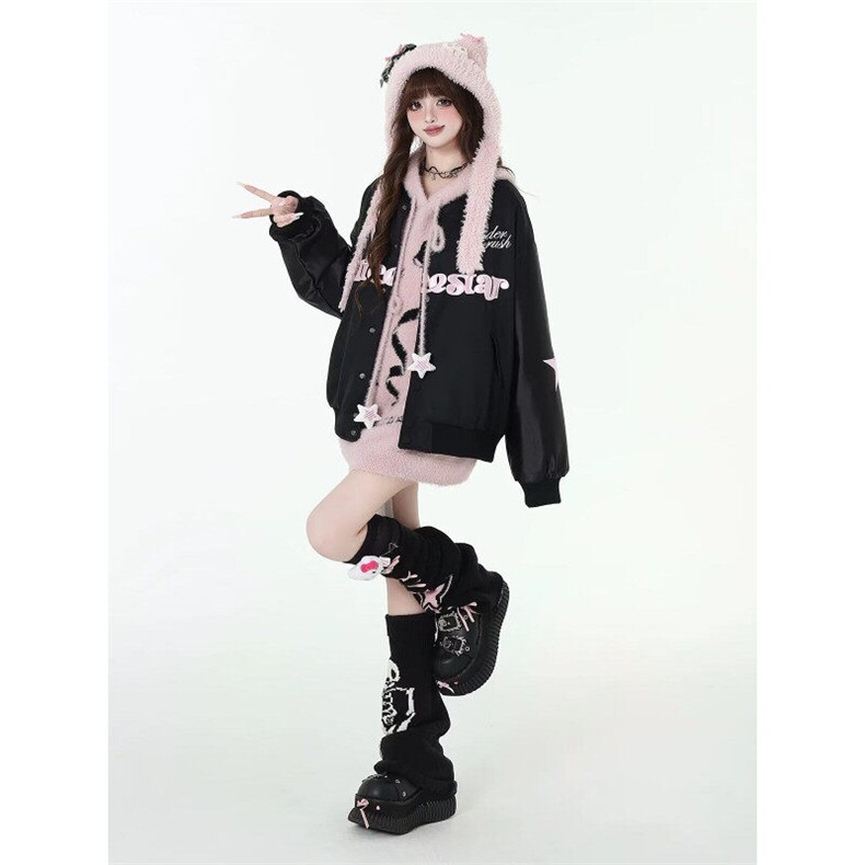 W9241-P78网图现货春季新款美式复古刺绣棒球服外套撞色夹克,男装夹克,星座1608-2