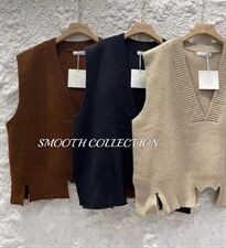 新款毛衣马甲三个色，女装针织衫/毛衣，SMOOTH