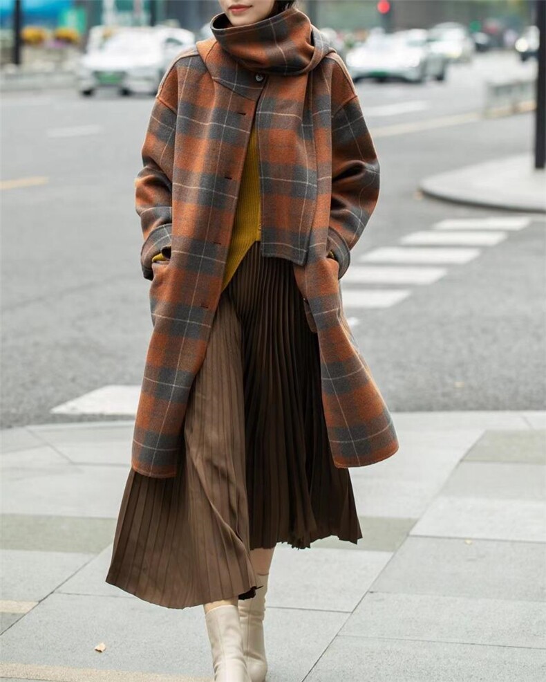 自产双面羊绒大衣，其它，恩+