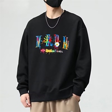 1506/QW30590/P35蓝天小草logo圆领卫衣，男装卫衣，星座1506